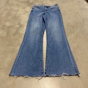 Vintage y2k 90s sun faded grunge flared flares bootcut denim lightwash jeans